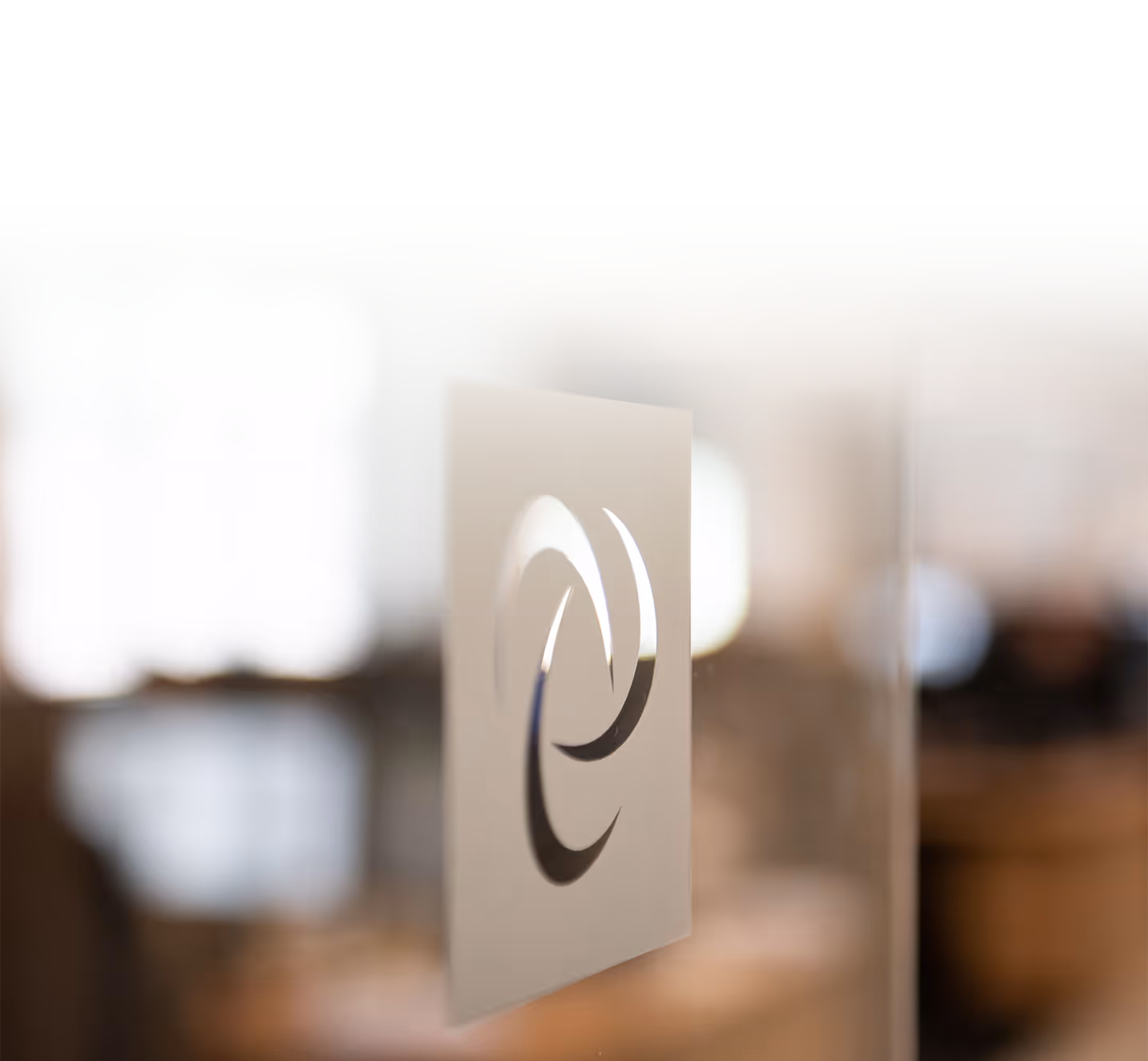 Capital International Logo printed on to glass