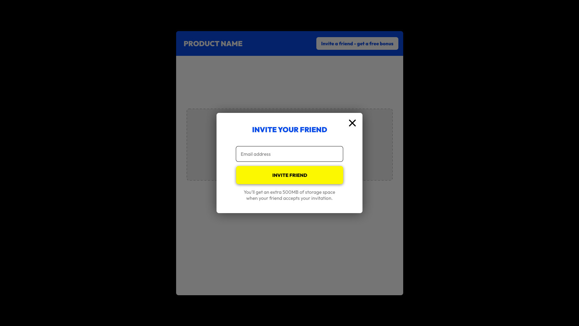 Dashboard example