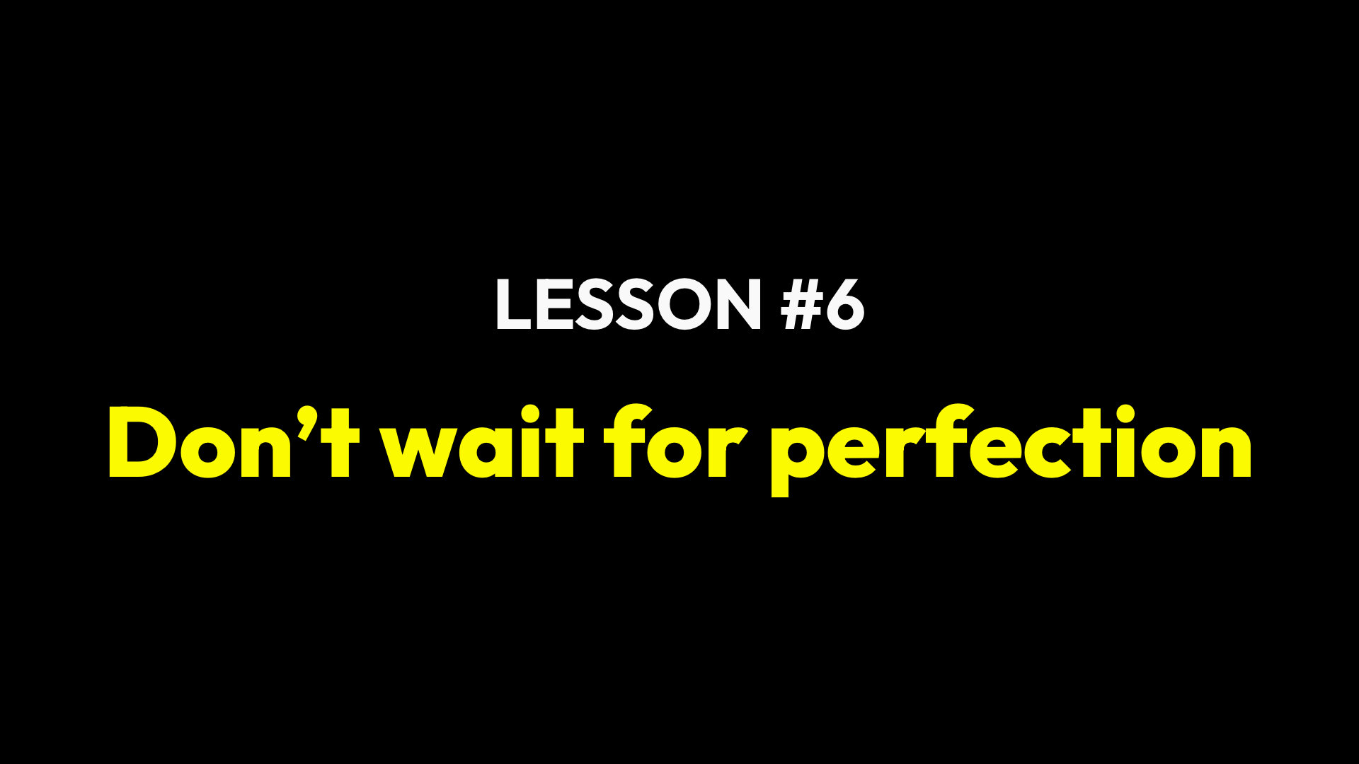 Lesson 6