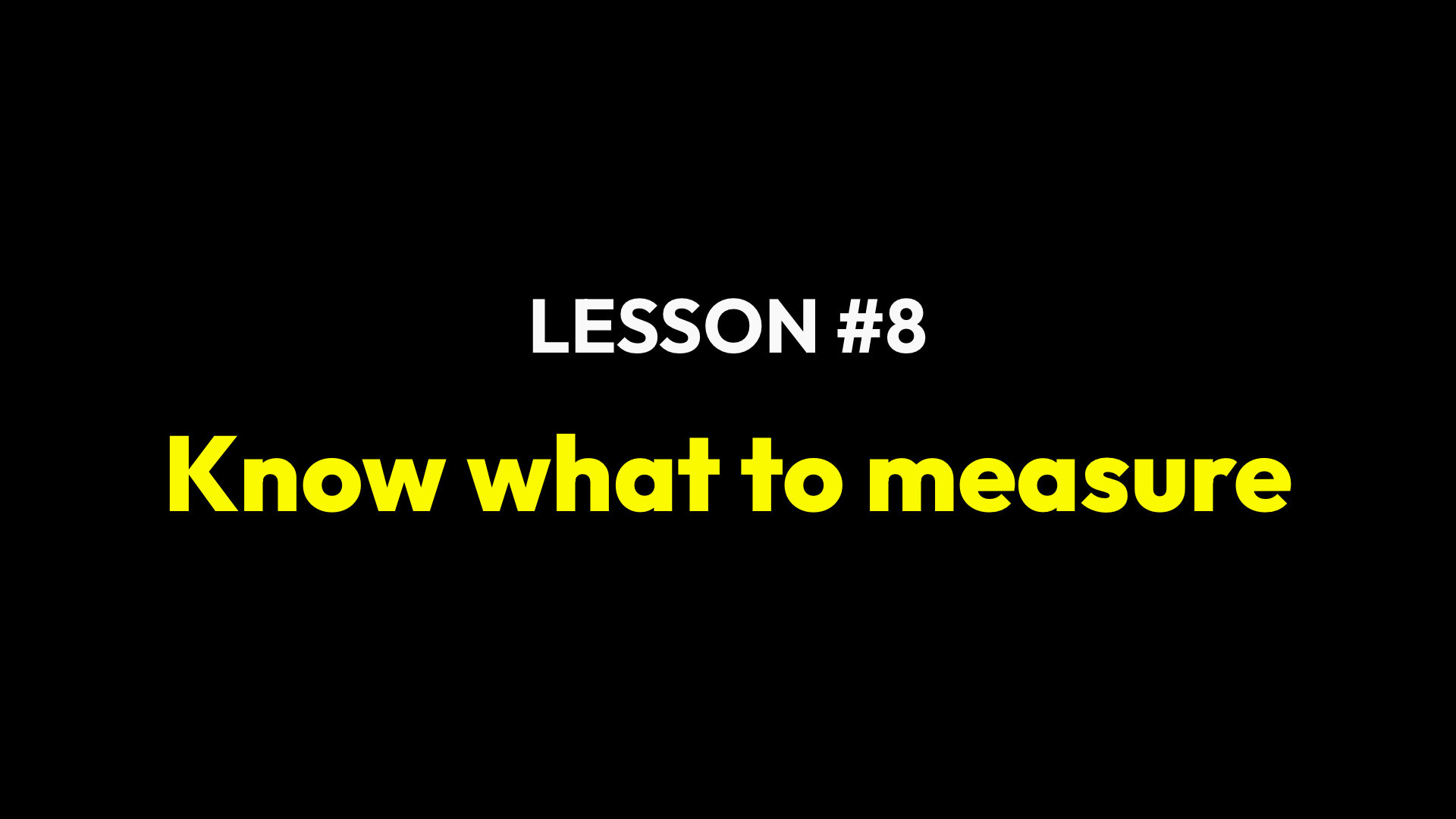 Lesson 8