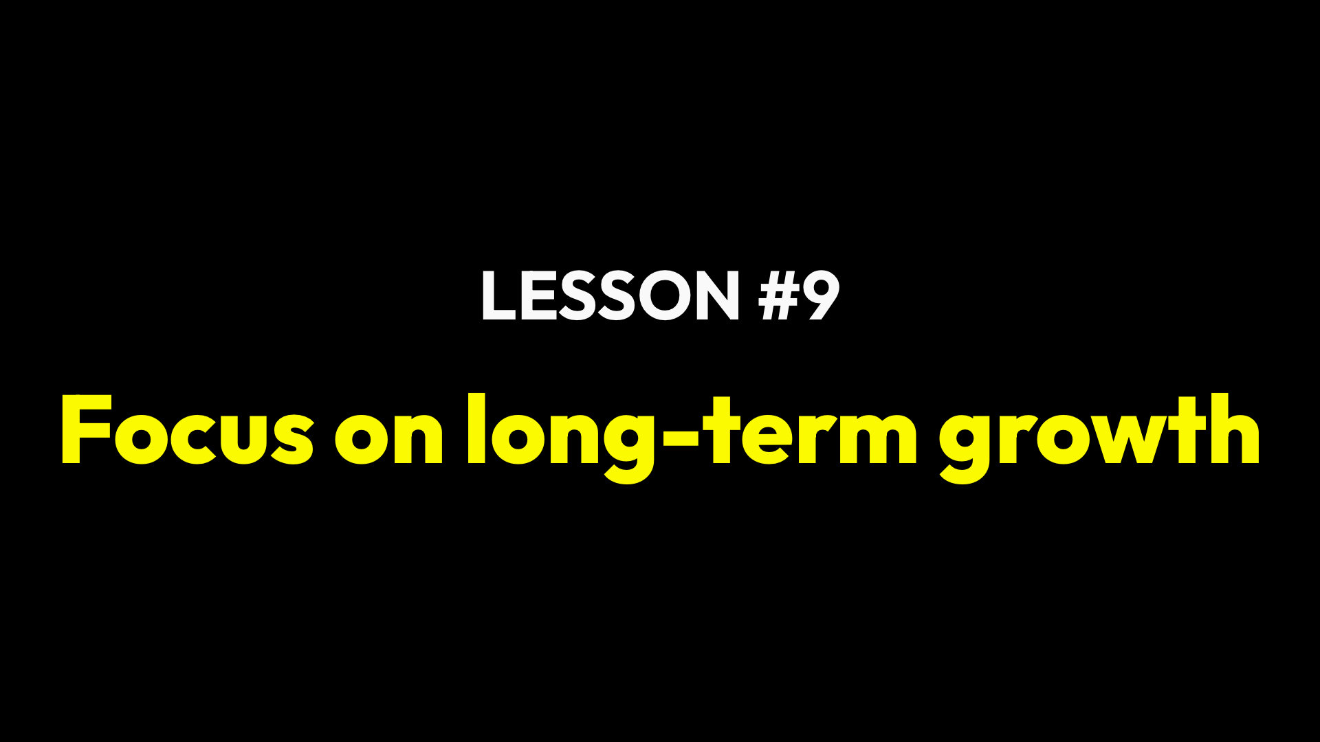 Lesson 9