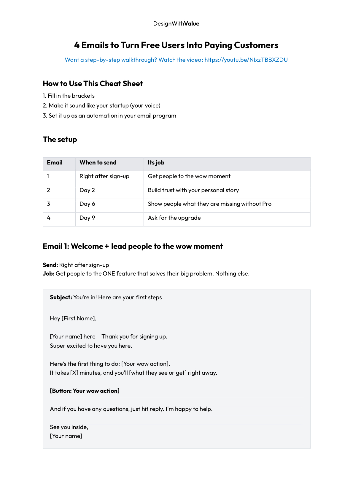 4 Step Email Funnel