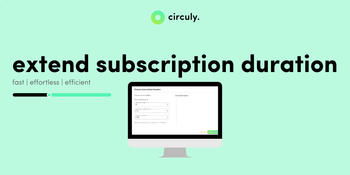 Feature Release: Extend Subscription Duration.