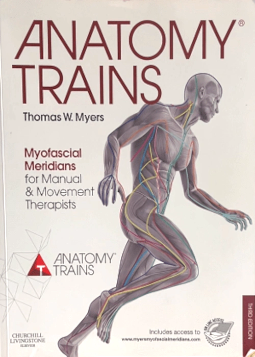 Billedet vise forsidebilledet til bogen - Anatomy Trains.
