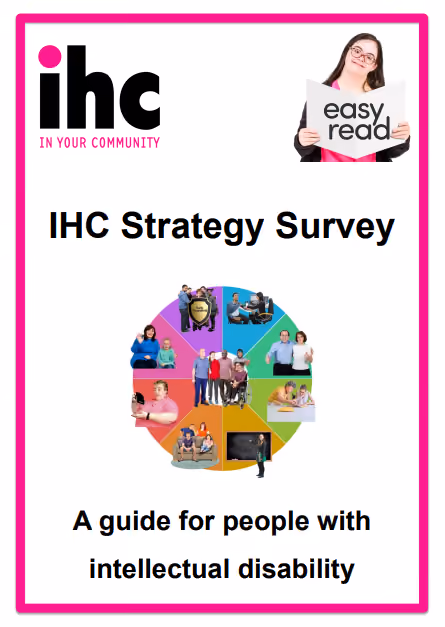 IHC Strategy Survey Easyread cover