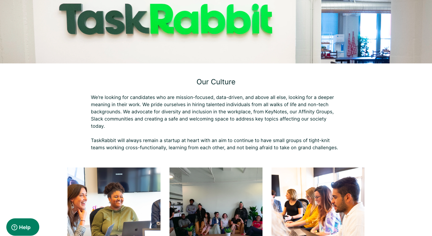 TaskRabbit career page