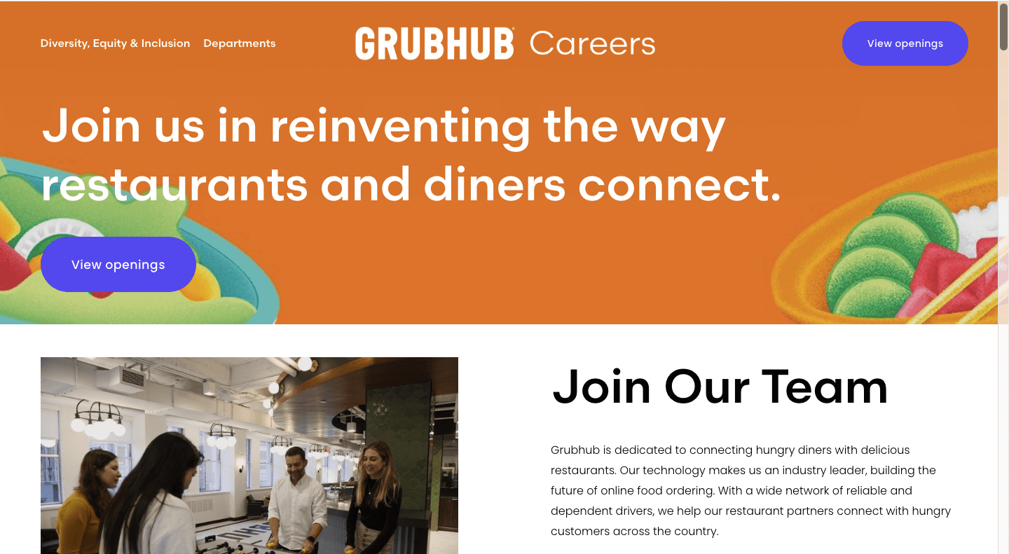 GrubHub career page