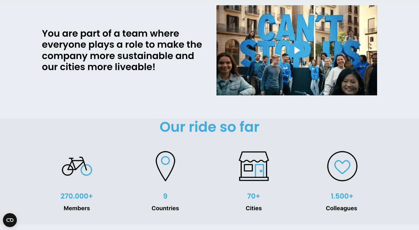 Swapfiets career page