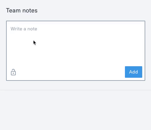 Example of editing a note