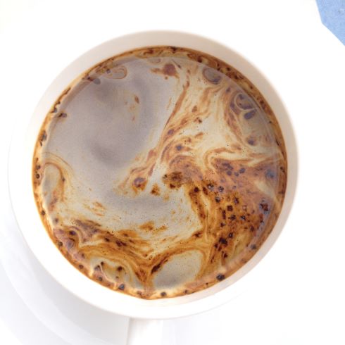 Tasse Cappuccino von oben