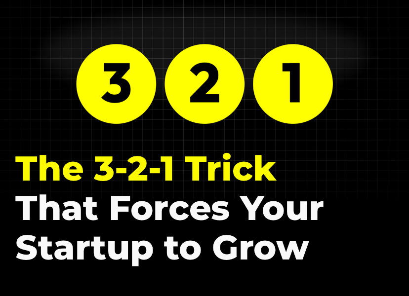 The 3-2-1 Trick That Forces Your Startup to Grow