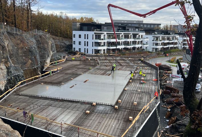 Tønnevollskogen - Fremdrift på byggeplass