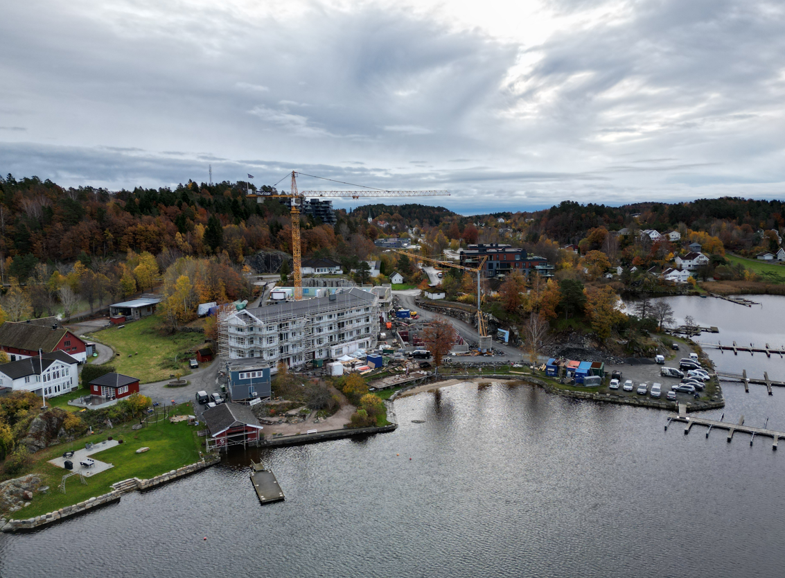 Strandhagen - Fremdrift på byggeplass