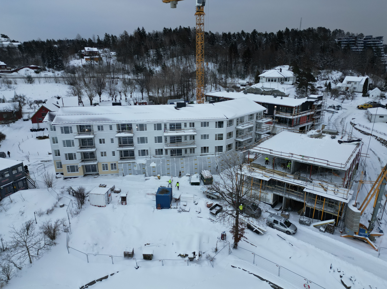 Strandhagen - Fremdrift på byggeplass