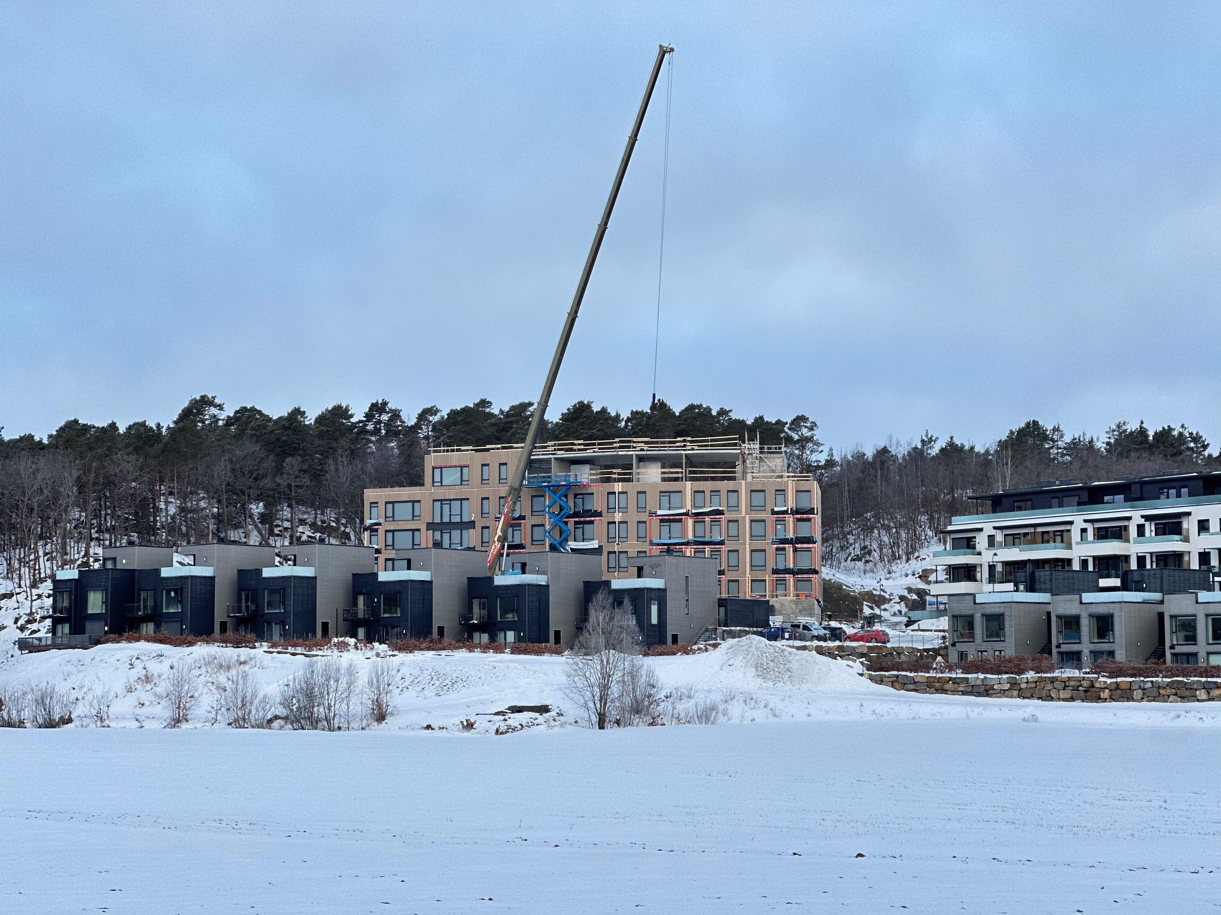 Tønnevollskogen - Fremdrift på byggeplass