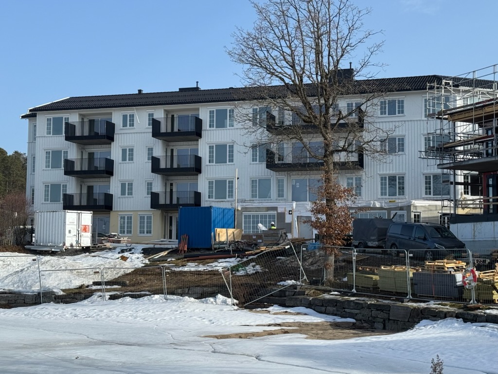Strandhagen - Fremdrift på byggeplass