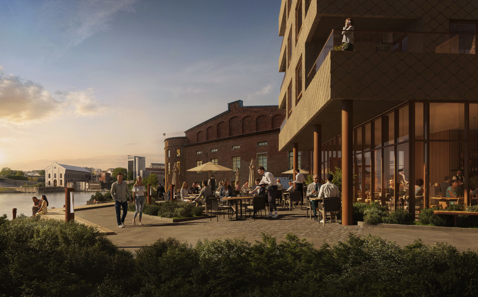 Salget er i gang på Skien Brygge!