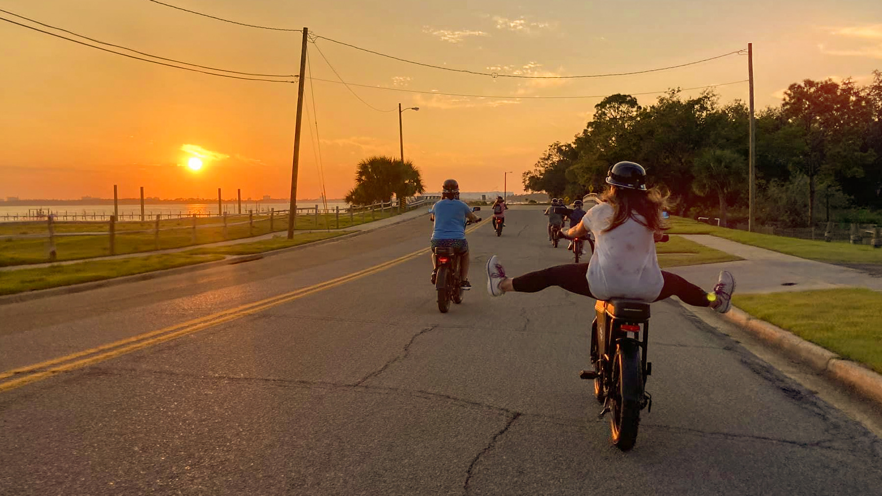 Aesthetic Bike Ride Panama City Sunset E-Bike Adventure