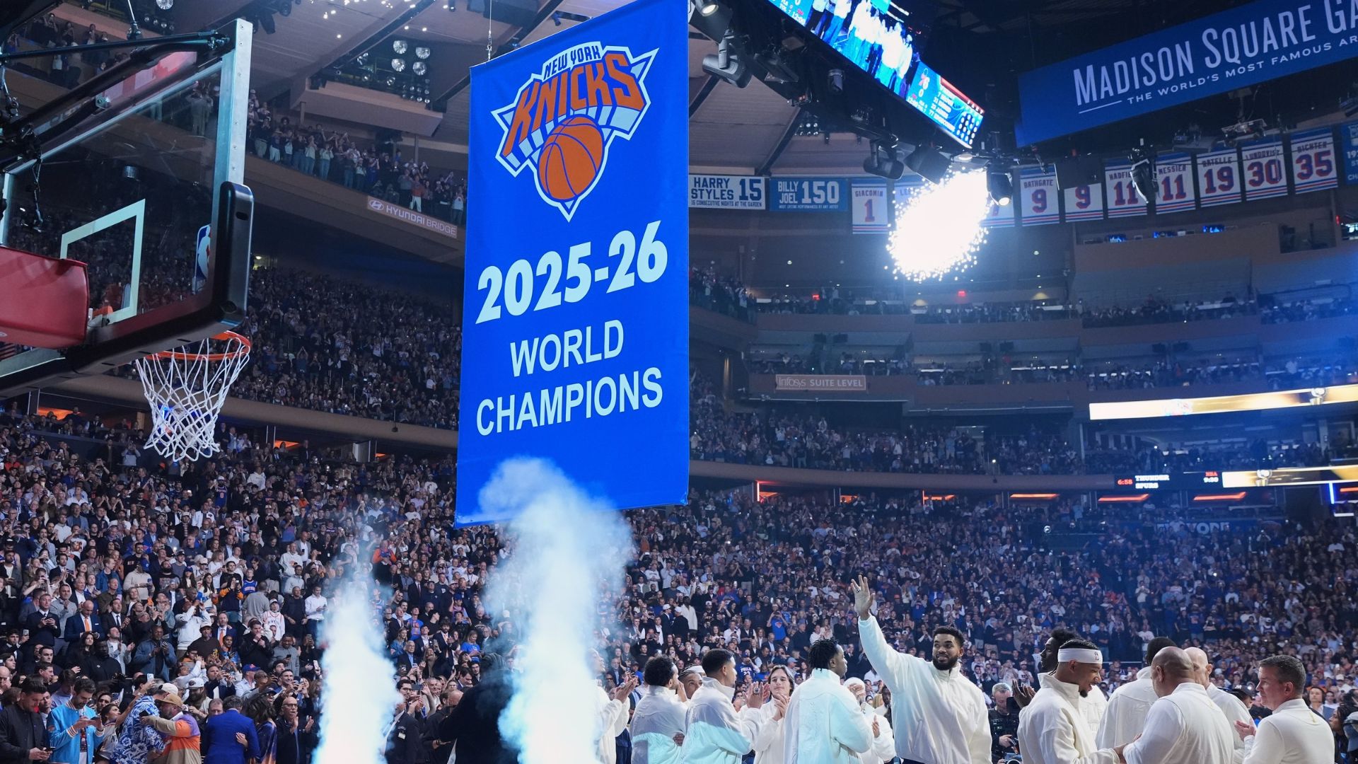 Knicks powiesili baner