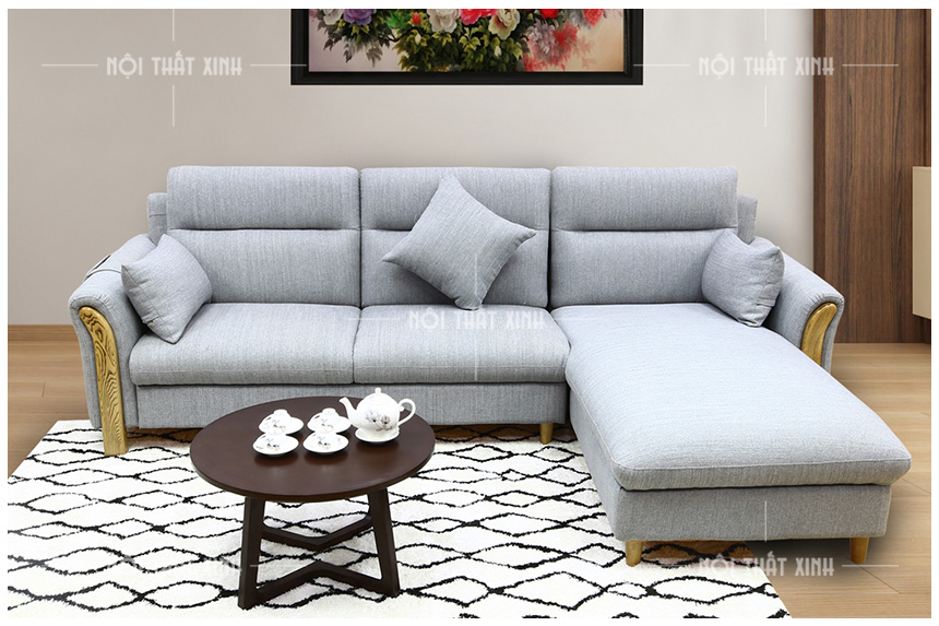 sofa nỉ cho phòng khách nhỏ