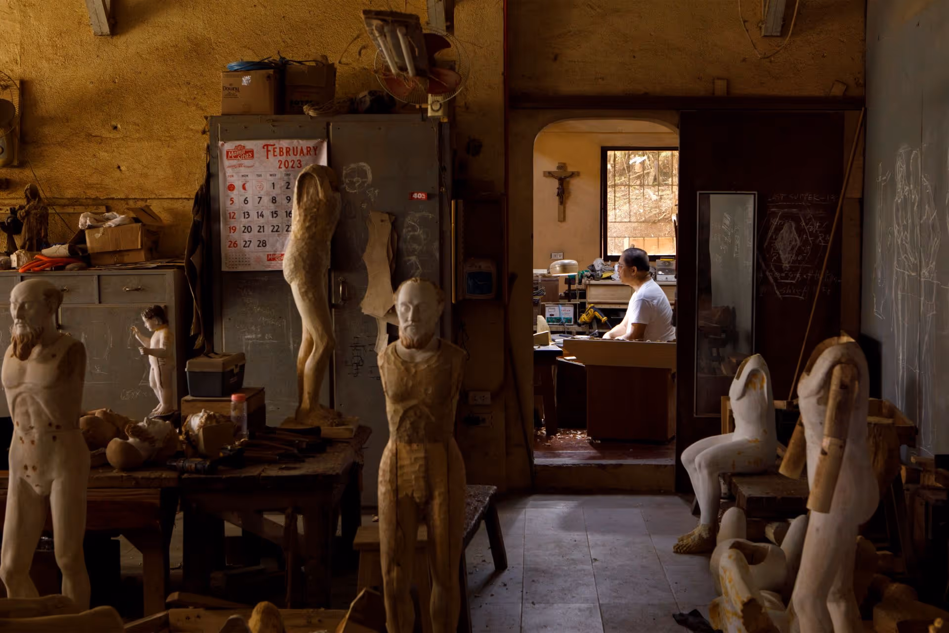 The craft that produces religious statues all over the world begins in a modest workshop in the town of Paete.