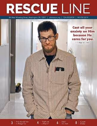 Former Resident Dave shown working at the Mission