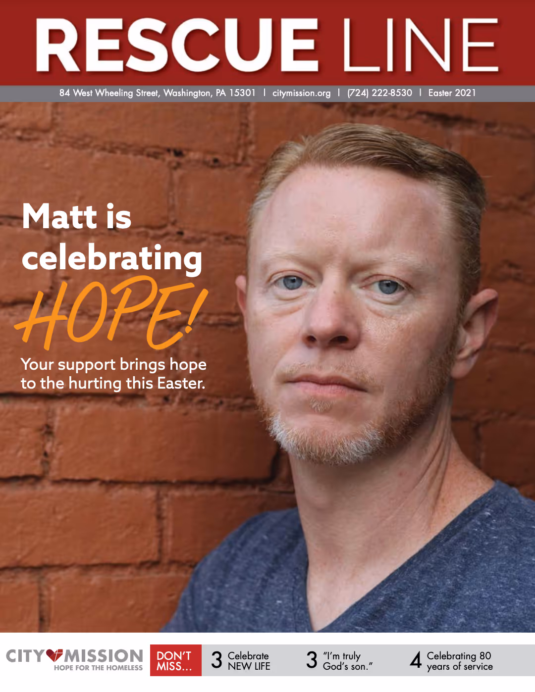 Matt is celebrating hope this Easter