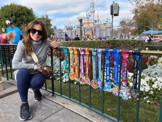 Diana Irey Vaughan at Disney Land in Anaheim, CA