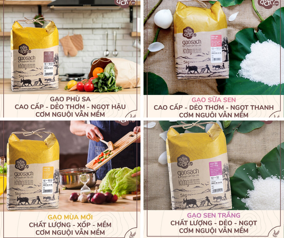 Gạo Còn Cám Mầm Đất