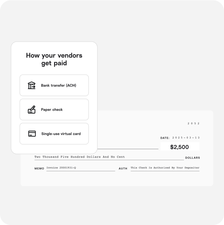 Deferring credit card payments to get vendor paid on time but pay off card a month later. 
