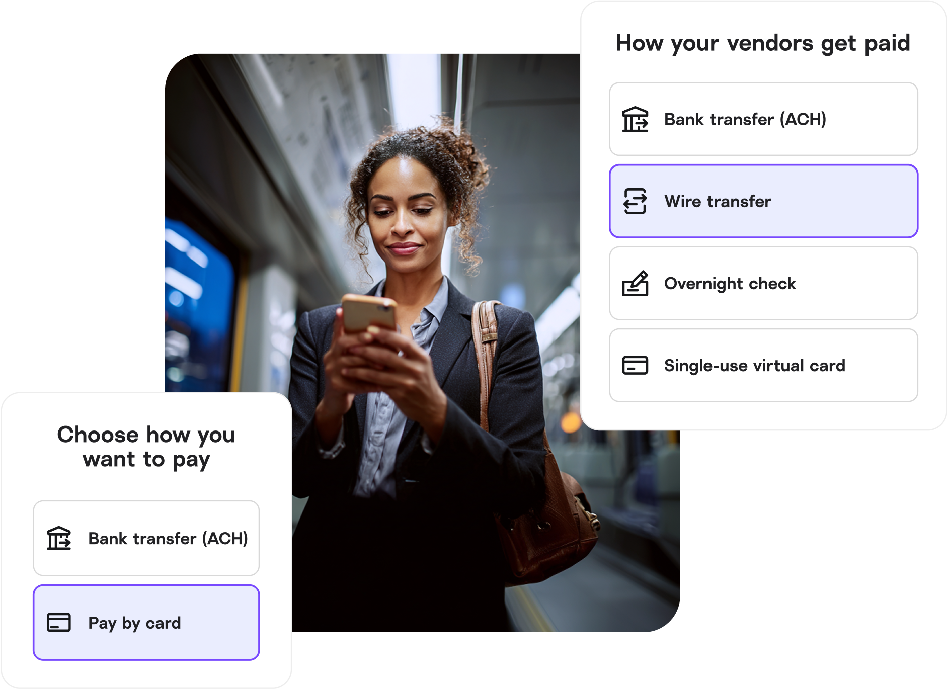 Melio Payments dashboard showing efficient ACH bank transfers for small businesses