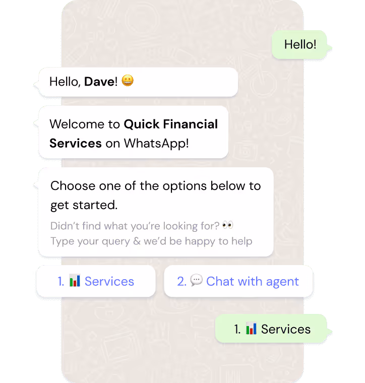 product section whatsapp chat image