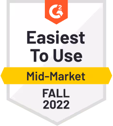 G2 Fall Badge easiest to use 2022