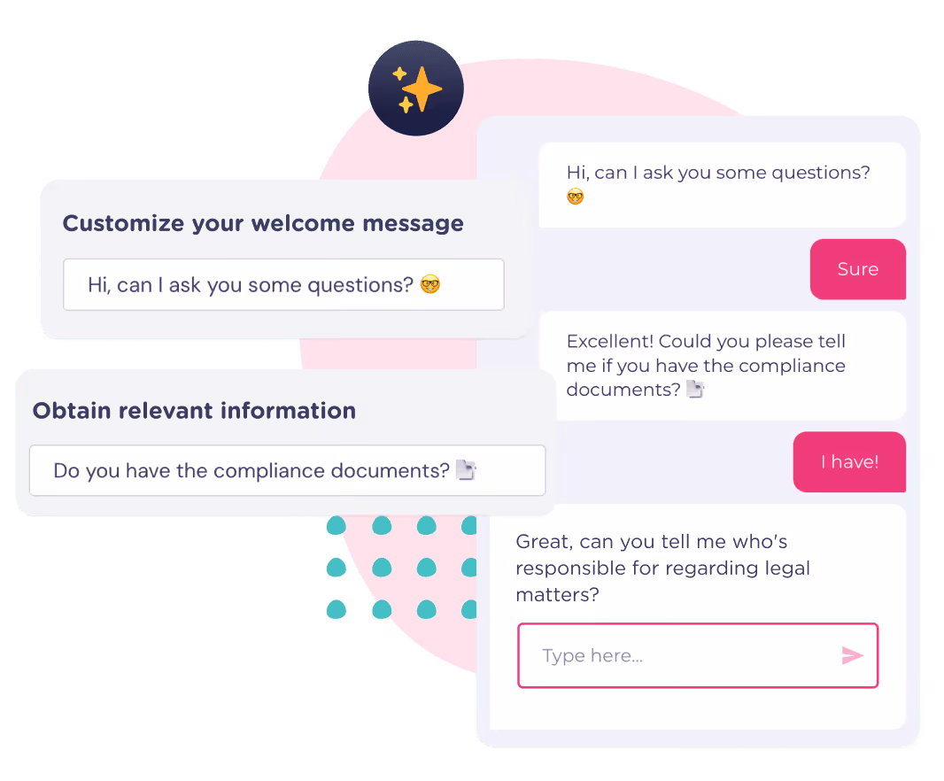 landbot AI assistant - train your AI