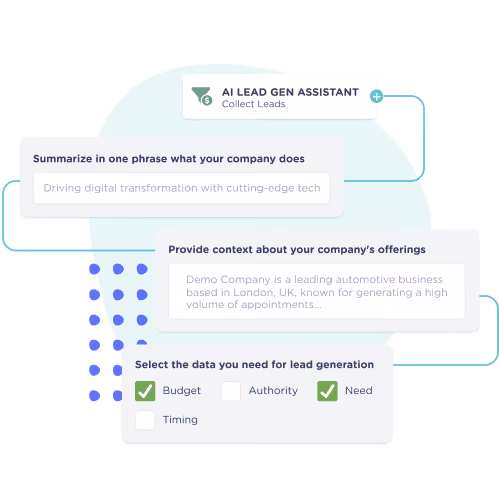 landbot AI assistant - train your AI