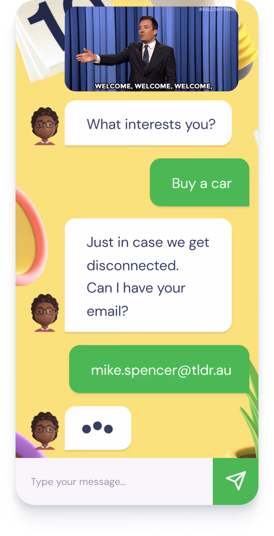 landbot AI Agents marketing mobile chat