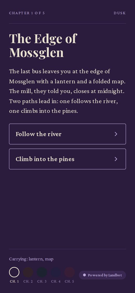 Choose-your-own-adventure
