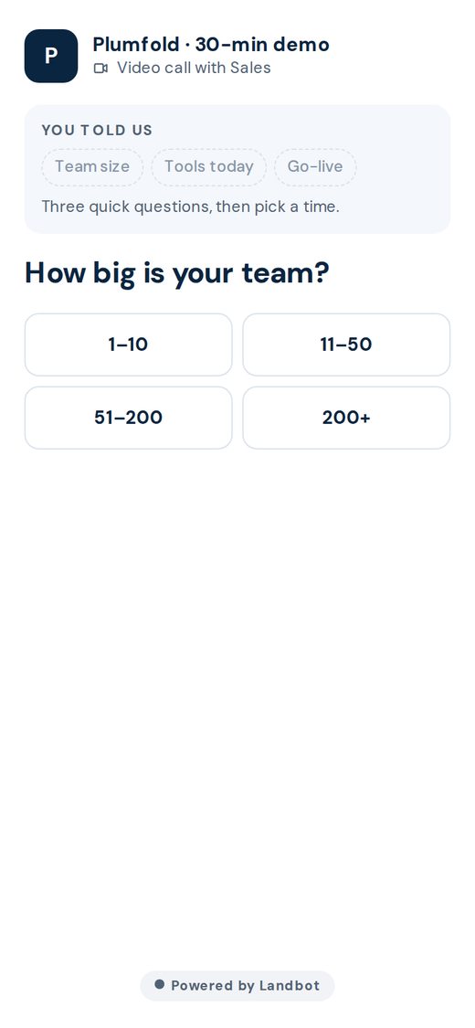 Demo booking