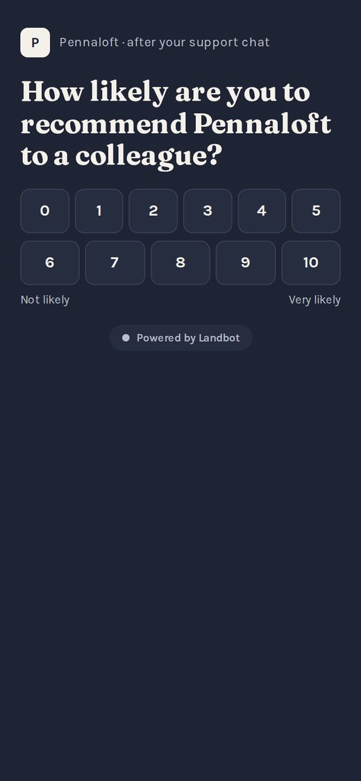 NPS survey with routing