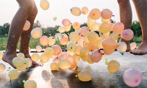 balloons in toggl colours