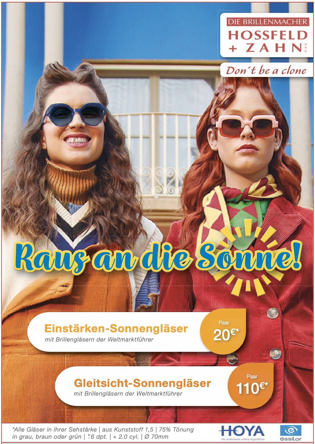 Aktion: Raus an die Sonne! Sonnengläser Angebot