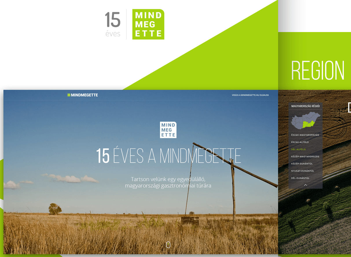 Mindmegette.hu landing page.
