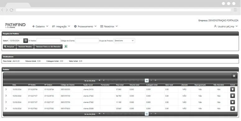 Print da tela da funcionalidade Portal do transportador da Fretefy