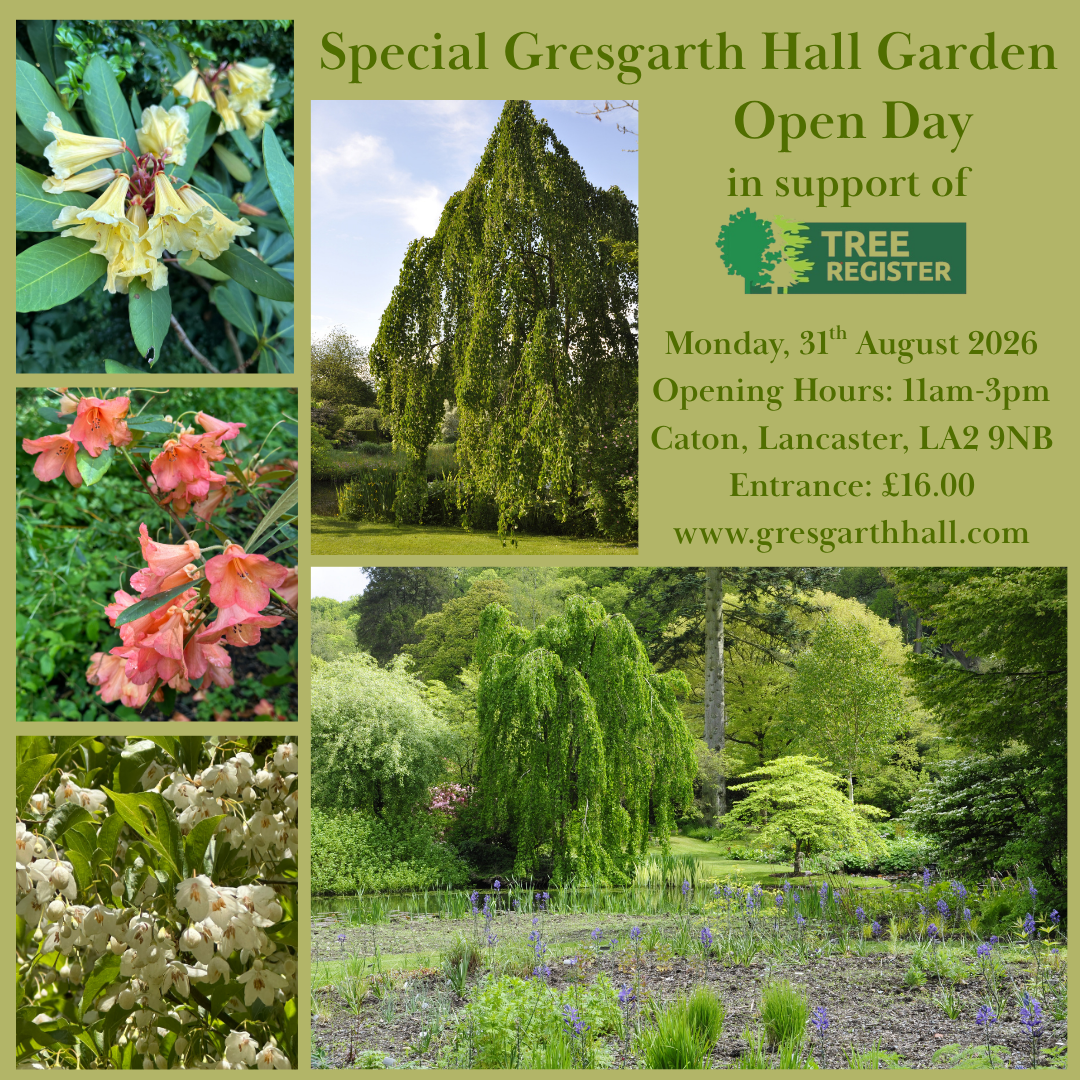 Gresgarth Hall Garden Open Day for the Tree Register