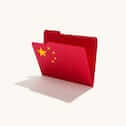 A folder with China flag.