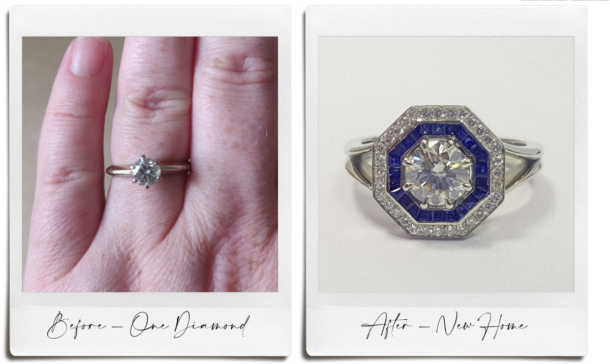 Engagement Ring Remodelling - Before and After