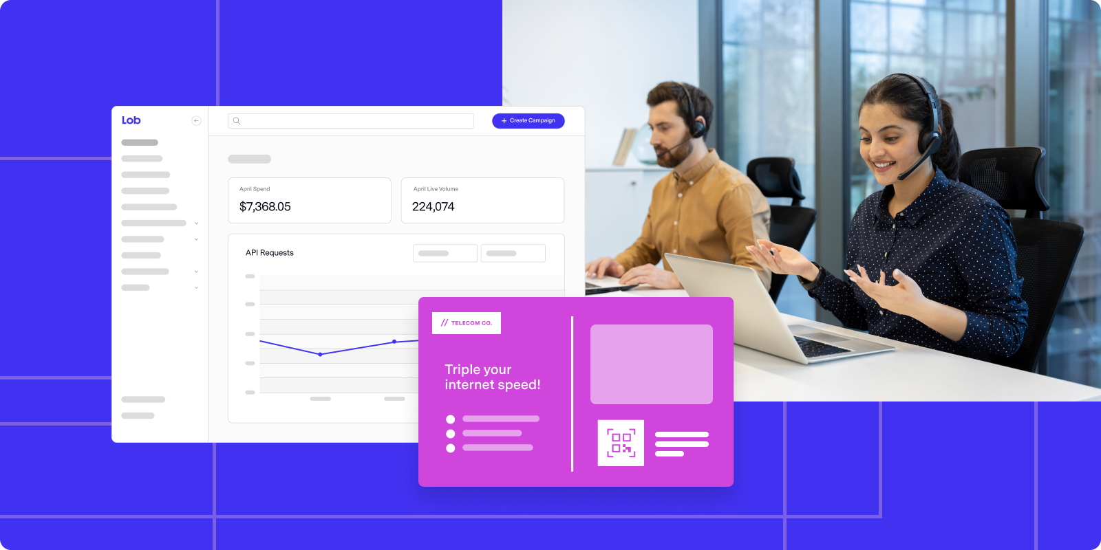 How Lob is the best direct mail automation platform for telecom companies