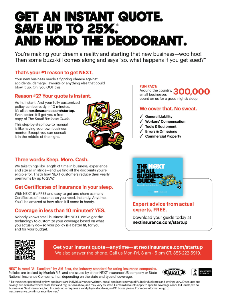 Next Insurance direct mail marketing example