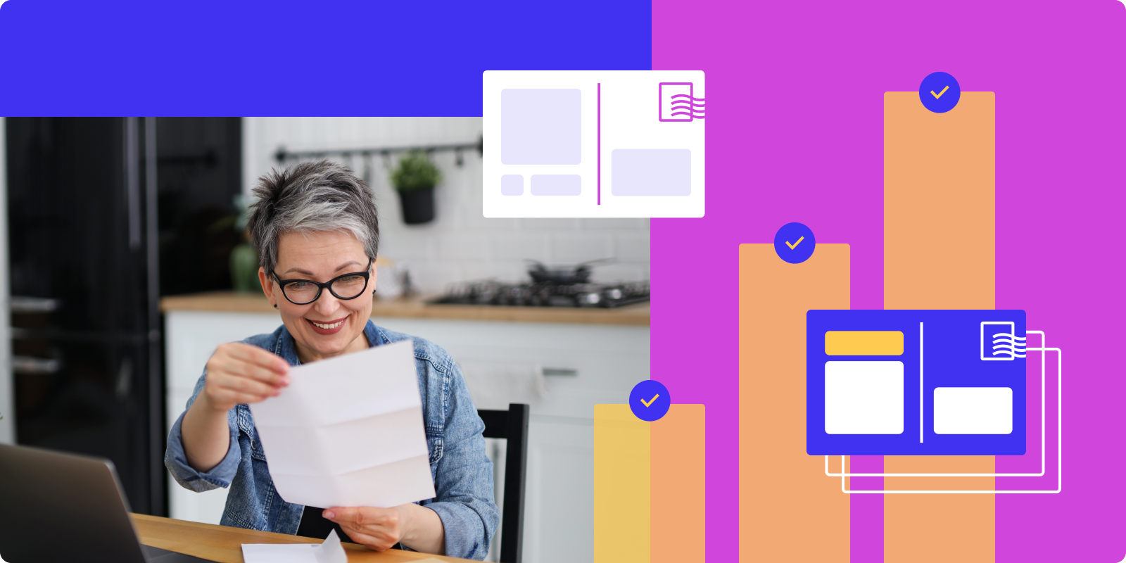 What are common customer journey touchpoints for sending direct mail?