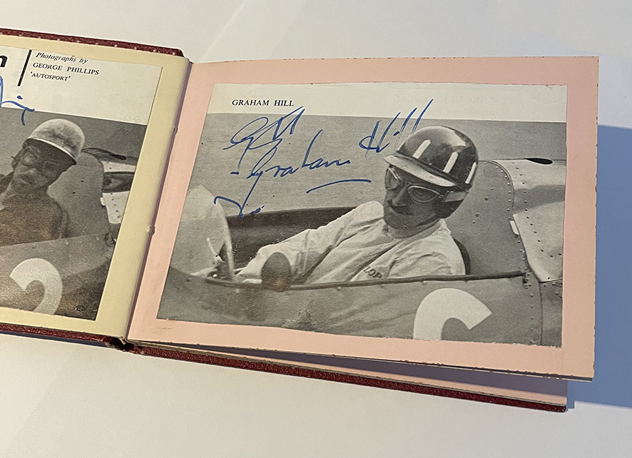 1960's Motor Racing Autograph Book, Jim Clark, Innes Ireland